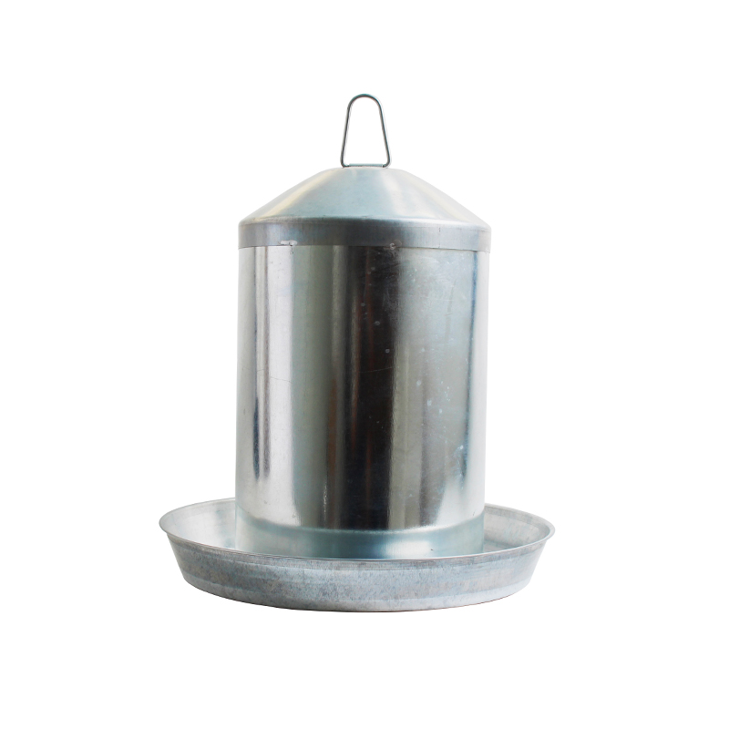 13L galvanized metal chicken water feeder