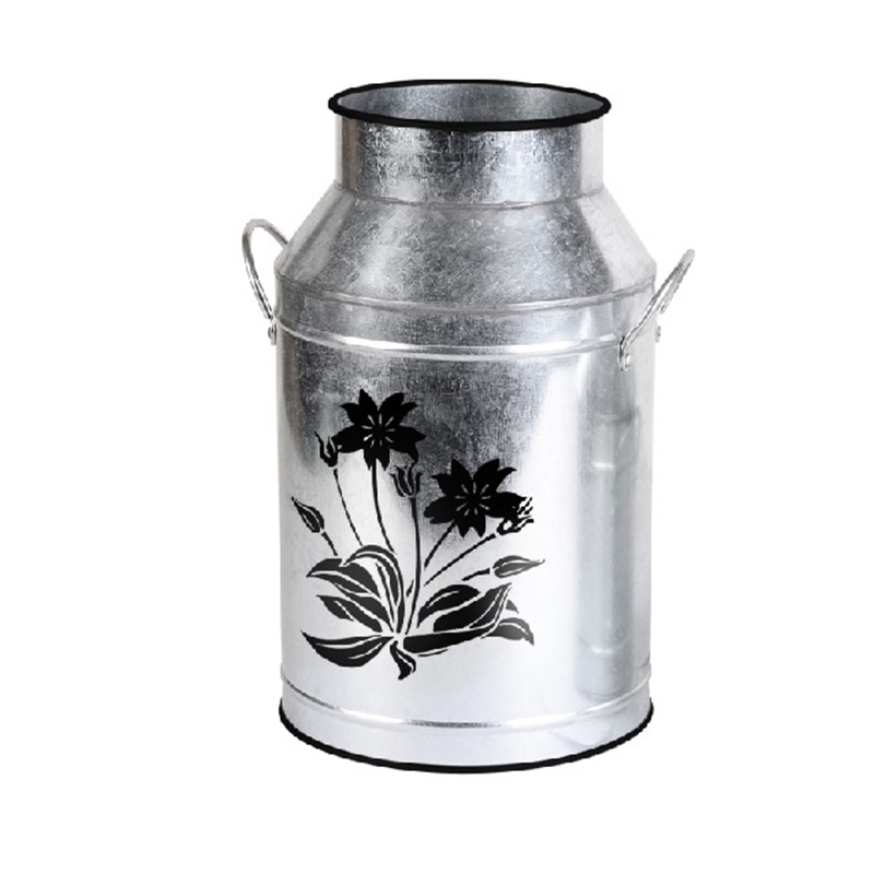 Galvanized Milk Can for Home Office Decor