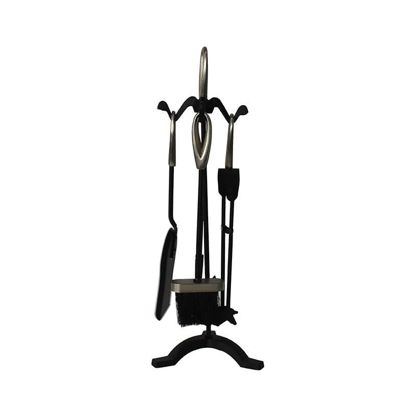 Fireplaces Hearth Decor Accessories Wrought Iron 5 Pieces Fireplace Tools