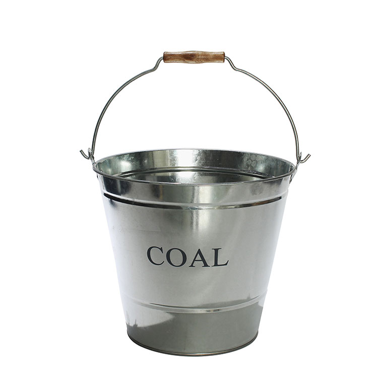 Fireplace Sets & Accessories galvanized metal coal hod fireside bucket 