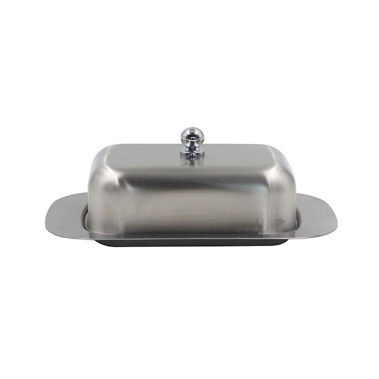 Stainless Steel Double Covered Butter Dish 