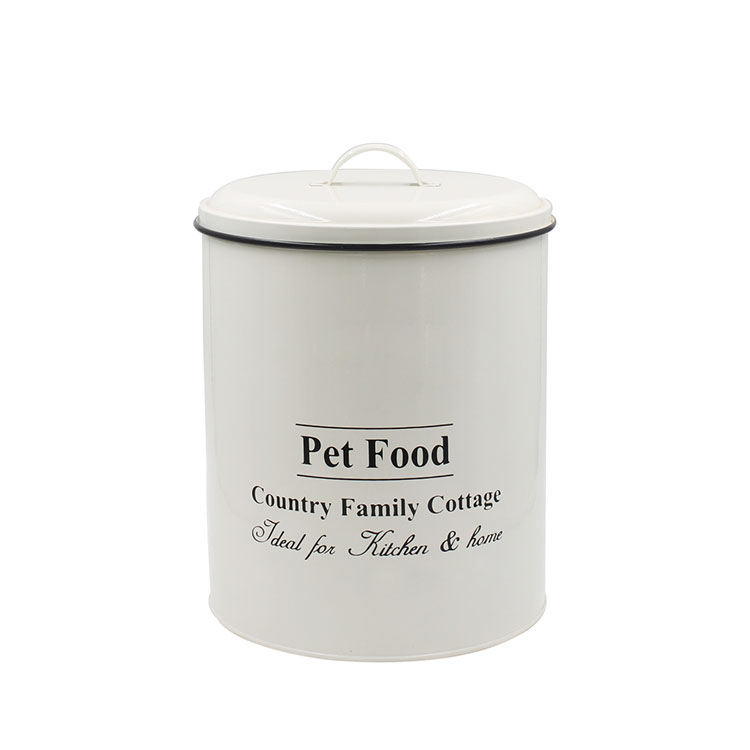 Pet food storage Metal Dog Food Canister