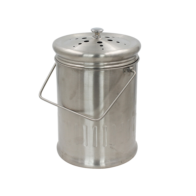 1.3 Gallon Stainless Steel Compost Bucket Compost Pail