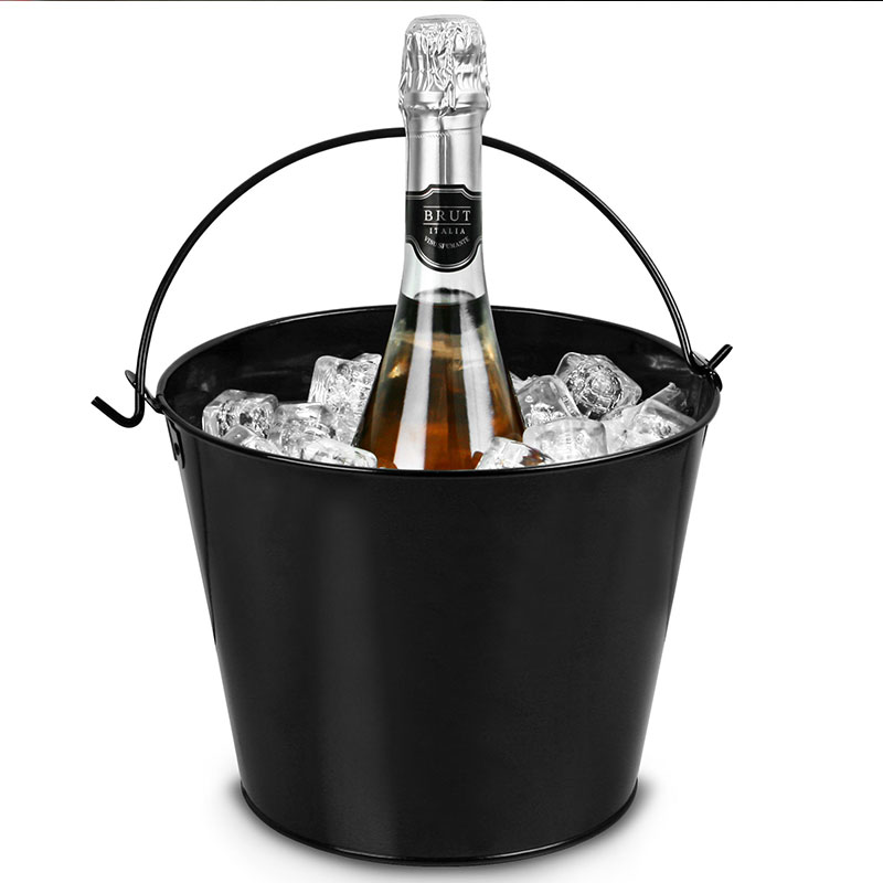 Party Time Metal Wine Champagne Bucket Wine Beer Cooler Galvanized Pail Ice Bucke