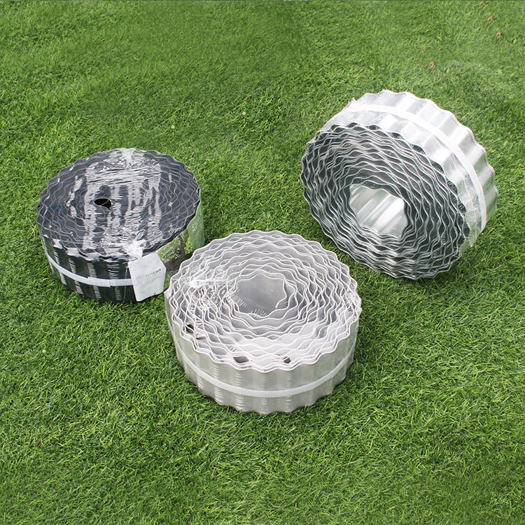 Garden Corrugated Edging Galvanized Steel Landscape Lawn Edging for Vegetable Flower Beds Patios and Courtyard Fence