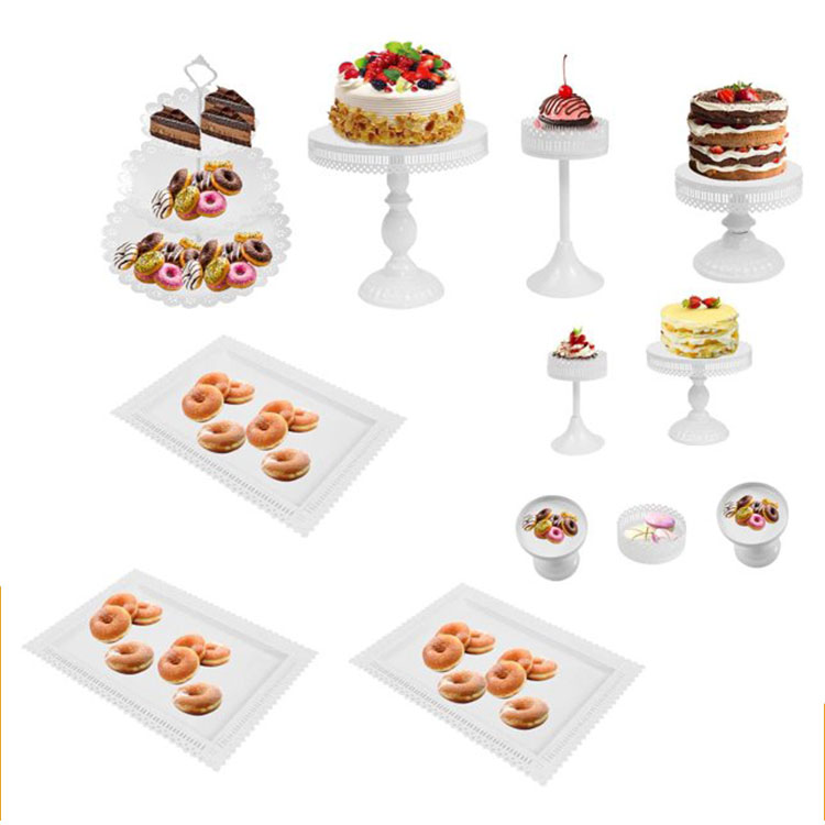 Metal Cupcake Stand Set Dessert Plate Cake Serving Tray Candy Fruit Display Tower